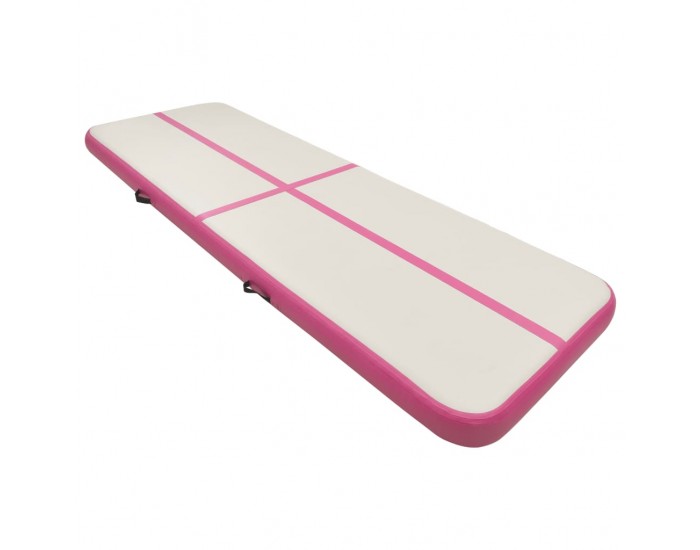 Sonata Надуваем дюшек за гимнастика с помпа, 300x100x20 см, PVC, розов