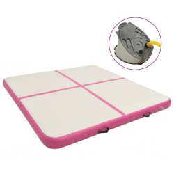 Sonata Надуваем дюшек за гимнастика с помпа, 200x200x10 см, PVC, розов - Изкуство и забавление