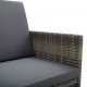 Sonata Градински столове с възглавници, 2 бр, полиратан, сиви