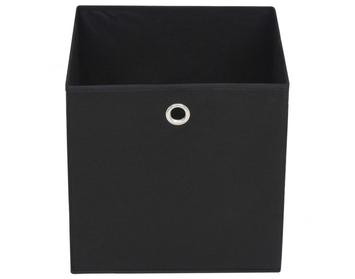 Sonata Кутии за съхранение, 4 бр, нетъкан текстил, 28x28x28 см, черни