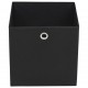 Sonata Кутии за съхранение, 10 бр, нетъкан текстил, 28x28x28 см, черни
