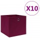 Sonata Кутии за съхранение 10 бр текстил 28x28x28 см тъмночервени Sonata Кутии за съхранение 10 бр текстил 28x28x28 см тъмночервени