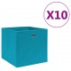 Sonata Кутии за съхранение 10 бр текстил 28x28x28 см бебешко сини