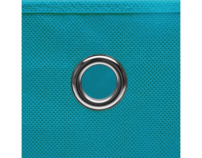 Sonata Кутии за съхранение с капаци 10 бр 28x28x28 см бебешко сини