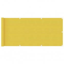 Sonata Балконски параван, жълт, 75x400 см, HDPE - Огради