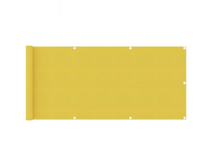 Sonata Балконски параван, жълт, 75x500 см, HDPE