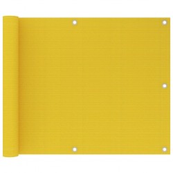 Sonata Балконски параван, жълт, 75x600 см, HDPE - Огради