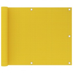 Sonata Балконски параван, жълт, 75x600 см, HDPE - Огради