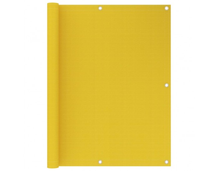 Sonata Балконски параван, жълт, 120x500 см, HDPE