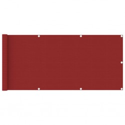 Sonata Балконски параван, червен, 75x400 см, HDPE - Огради