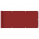 Sonata Балконски параван, червен, 75x400 см, HDPE