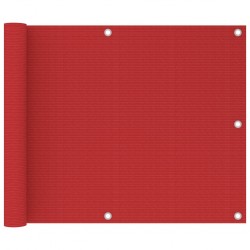 Sonata Балконски параван, червен, 75x500 см, HDPE - Огради