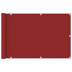 Sonata Балконски параван, червен, 90x400 см, HDPE - Огради