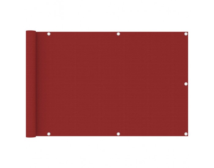 Sonata Балконски параван, червен, 90x400 см, HDPE
