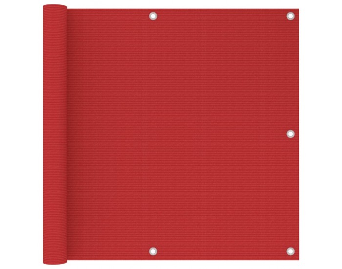 Sonata Балконски параван, червен, 90x600 см, HDPE