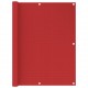 Sonata Балконски параван, червен, 120x300 см, HDPE
