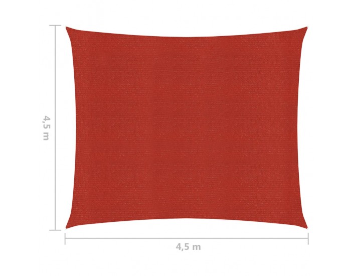 Sonata Платно-сенник, 160 г/м², червено, 4,5x4,5 м, HDPE