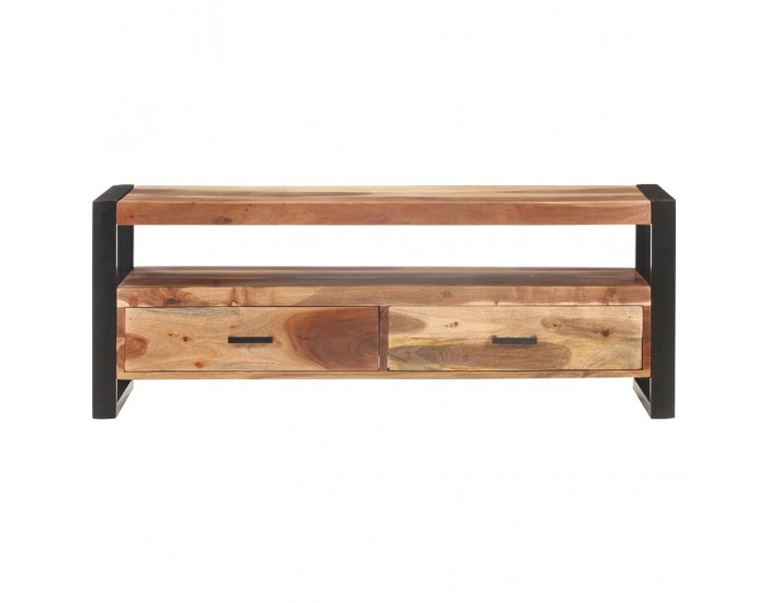 Sonata ТВ шкаф, 120x35x45 см, дървен масив с финиш шишам