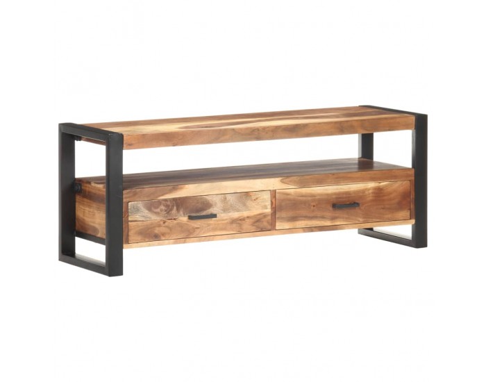 Sonata ТВ шкаф, 120x35x45 см, дървен масив с финиш шишам