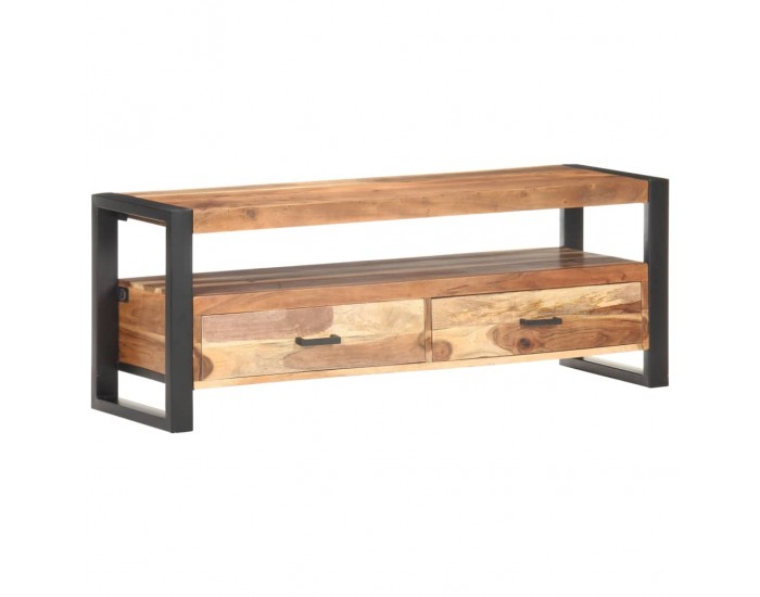 Sonata ТВ шкаф, 120x35x45 см, дървен масив с финиш шишам