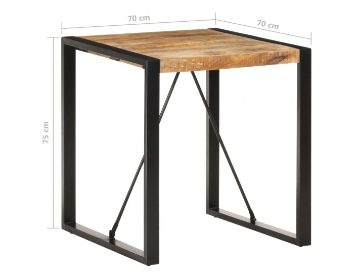 Sonata Трапезна маса, 70x70x75 cм, грубо мангово дърво масив Sonata Трапезна маса, 70x70x75 cм, грубо мангово дърво масив