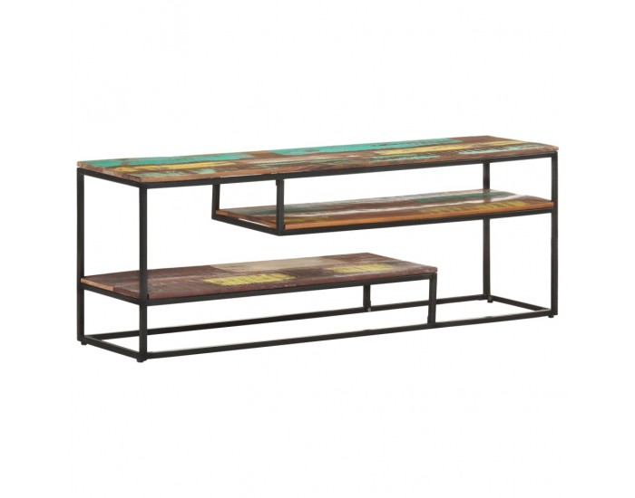 Sonata ТВ шкаф, 130x30x45 см, регенерирано дърво масив