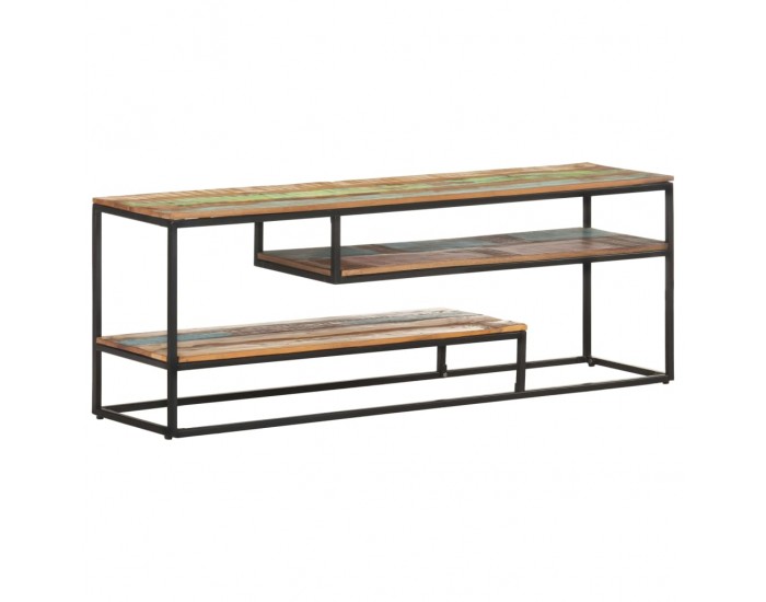 Sonata ТВ шкаф, 130x30x45 см, регенерирано дърво масив