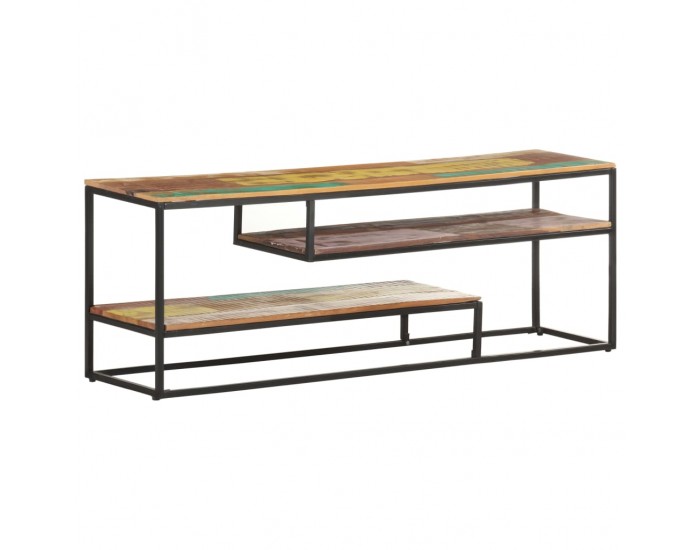 Sonata ТВ шкаф, 130x30x45 см, регенерирано дърво масив