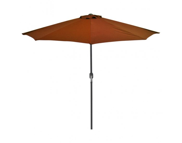 Sonata Балконски чадър с алуминиев прът теракота 270x135x245см половин