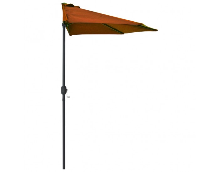 Sonata Балконски чадър с алуминиев прът теракота 270x135x245см половин