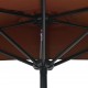 Sonata Балконски чадър с алуминиев прът теракота 270x135x245см половин