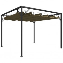 Sonata Градинска шатра с прибиращ се покрив, 3x3 м, таупе, 180 г/м² - Sonata H