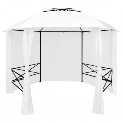 Sonata Градинска шатра със завеси, 360x312x265 см, бяла, 180 г/м² - Sonata H