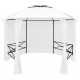 Sonata Градинска шатра със завеси, 360x312x265 см, бяла, 180 г/м²