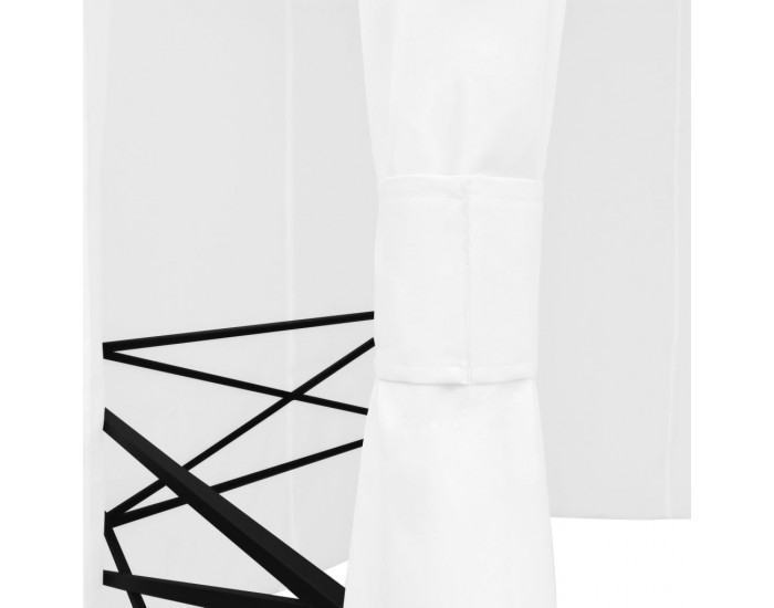 Sonata Градинска шатра със завеси, 360x312x265 см, бяла, 180 г/м²