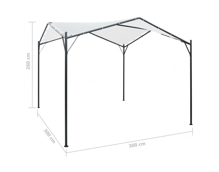 Sonata Беседка, 3x3x2,6 м, бяла, 180 г/м² Sonata Беседка, 3x3x2,6 м, бяла, 180 г/м²