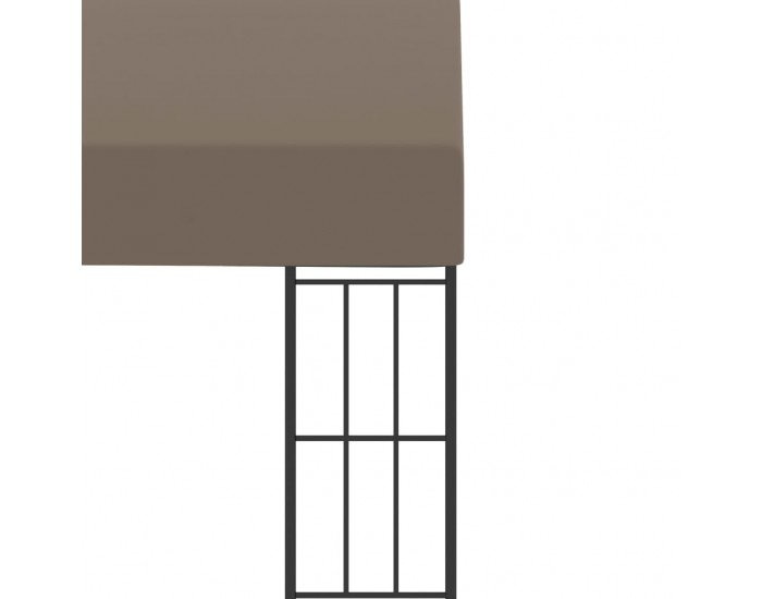 Sonata Шатра за стенен монтаж, 6x3 м, таупе, текстил Sonata Шатра за стенен монтаж, 6x3 м, таупе, текстил