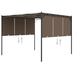 Sonata Градинска шатра със странична завеса, 3x3x2,25 м, таупе - Външни съоражения
