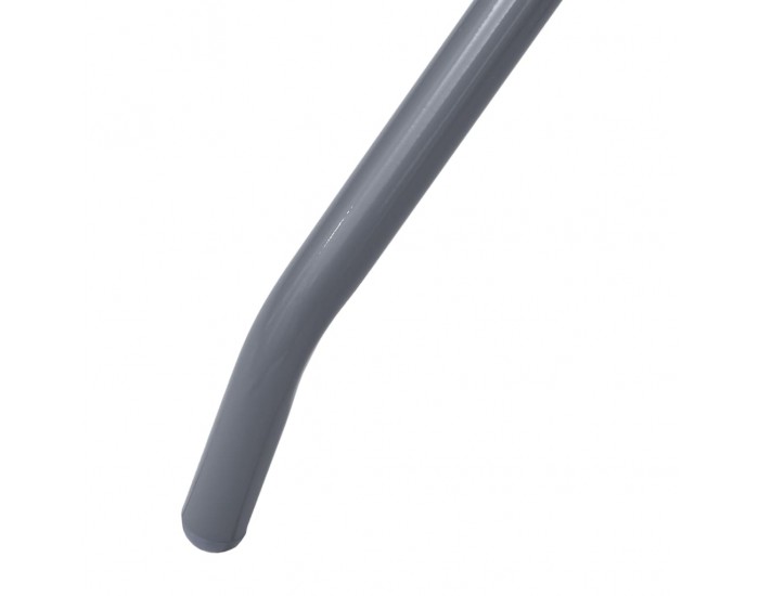 Sonata Градинска маса, светлосива, 60 см, стомана и стъкло