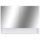 Sonata LED шкаф с огледало за баня, бял, 80x15x60 см, МДФ