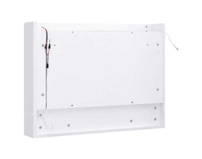 Sonata LED шкаф с огледало за баня, бял, 80x15x60 см, МДФ