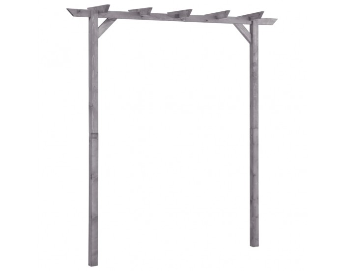 Sonata Градинска пергола сива 200x40x205 см импрегнирано борово дърво