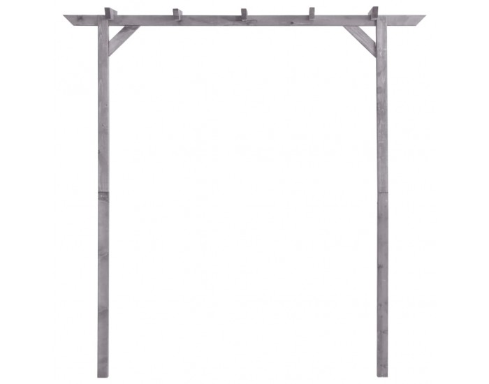 Sonata Градинска пергола сива 200x40x205 см импрегнирано борово дърво