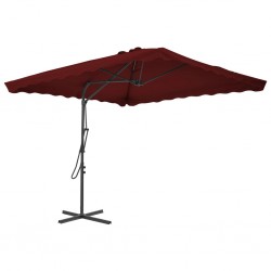 Sonata Градински чадър със стоманен прът, бордо, 250x250x230 см - Градина