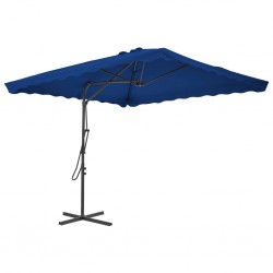 Sonata Градински чадър със стоманен прът, син, 250x250x230 см - Градина