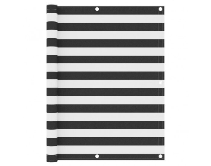 Sonata Балконски параван, антрацит и бяло, 120x400 см, оксфорд плат