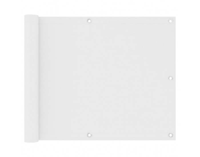 Sonata Балконски параван, бял, 75x600 см, оксфорд плат