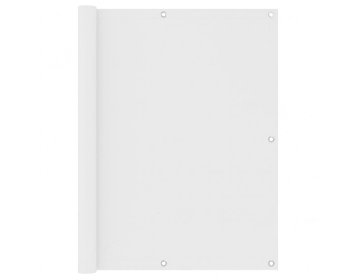 Sonata Балконски параван, бял, 120x500 см, оксфорд плат