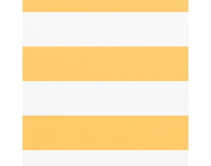 Sonata Балконски параван, бяло и жълто, 120x600 см, оксфорд плат