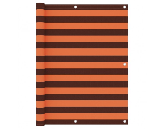 Sonata Балконски параван, оранжево и кафяво, 120x300 см, оксфорд плат